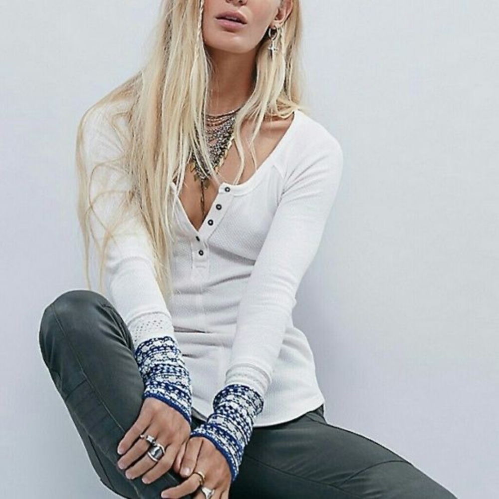 Free People Ski Lodge Newbie Thermal Decorative Cuff